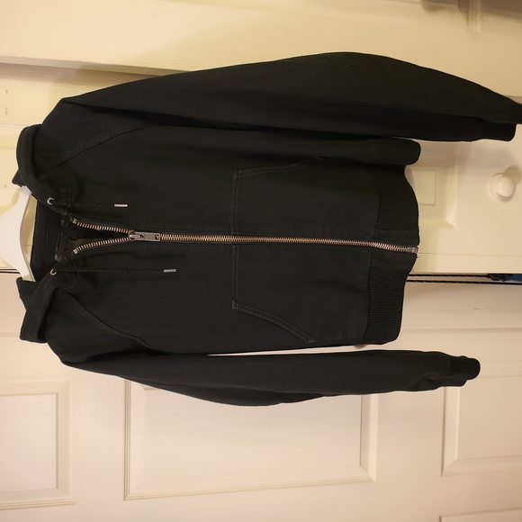 VLONE Black Canvas Hoodie Jacket, Size S - Picture 2 of 14